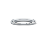 0.16 TCW Round Lab Grown Diamond Half Eternity Wedding Band