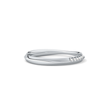 0.16 TCW Round Lab Grown Diamond Half Eternity Wedding Band