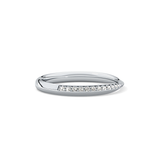 0.16 TCW Round Lab Grown Diamond Half Eternity Wedding Band