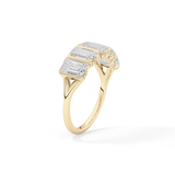 2.5 TCW Round Lab Grown Diamond Half Eternity Wedding Band