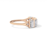 2.5 TCW Round Lab Grown Diamond Half Eternity Wedding Band