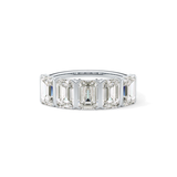 2.5 TCW Round Lab Grown Diamond Half Eternity Wedding Band