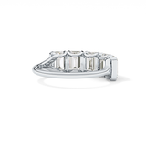 2.5 TCW Round Lab Grown Diamond Half Eternity Wedding Band