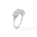2.5 TCW Round Lab Grown Diamond Half Eternity Wedding Band
