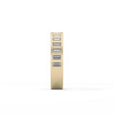 0.44 TCW Baguette Lab Grown Diamond Half Eternity Wedding Band