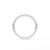 0.44 TCW Baguette Lab Grown Diamond Half Eternity Wedding Band