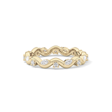 0.56 TCW Round & Marquise Lab Grown Diamond Full Eternity Wedding Band