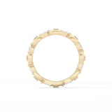0.56 TCW Round & Marquise Lab Grown Diamond Full Eternity Wedding Band