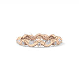 0.56 TCW Round & Marquise Lab Grown Diamond Full Eternity Wedding Band
