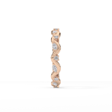 0.56 TCW Round & Marquise Lab Grown Diamond Full Eternity Wedding Band