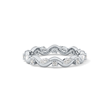 0.56 TCW Round & Marquise Lab Grown Diamond Full Eternity Wedding Band