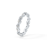 0.56 TCW Round & Marquise Lab Grown Diamond Full Eternity Wedding Band
