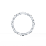 0.56 TCW Round & Marquise Lab Grown Diamond Full Eternity Wedding Band