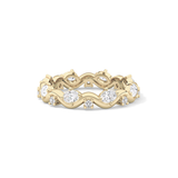 0.56 TCW Round & Oval Lab Grown Diamond Full Eternity Wedding Band