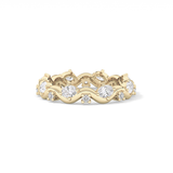 0.56 TCW Round & Oval Lab Grown Diamond Full Eternity Wedding Band