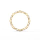 0.56 TCW Round & Oval Lab Grown Diamond Full Eternity Wedding Band