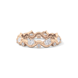 0.56 TCW Round & Oval Lab Grown Diamond Full Eternity Wedding Band
