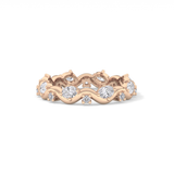 0.56 TCW Round & Oval Lab Grown Diamond Full Eternity Wedding Band