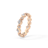 0.56 TCW Round & Oval Lab Grown Diamond Full Eternity Wedding Band