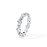 0.56 TCW Round & Oval Lab Grown Diamond Full Eternity Wedding Band
