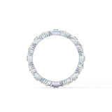 0.56 TCW Round & Oval Lab Grown Diamond Full Eternity Wedding Band