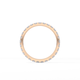0.54 TCW Princess Lab Grown Diamond Full Eternity Wedding Band
