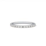 0.54 TCW Princess Lab Grown Diamond Full Eternity Wedding Band