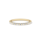 0.54 TCW Princess Lab Grown Diamond Half Eternity Wedding Band