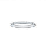 0.54 TCW Princess Lab Grown Diamond Half Eternity Wedding Band