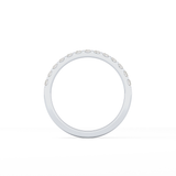 0.54 TCW Princess Lab Grown Diamond Half Eternity Wedding Band