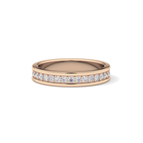 0.7 TCW Round Lab Grown Diamond Full Eternity Wedding Band