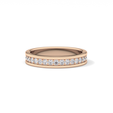 0.7 TCW Round Lab Grown Diamond Full Eternity Wedding Band