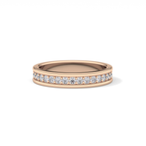 0.7 TCW Round Lab Grown Diamond Full Eternity Wedding Band