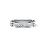 0.7 TCW Round Lab Grown Diamond Full Eternity Wedding Band