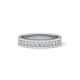 0.7 TCW Round Lab Grown Diamond Full Eternity Wedding Band
