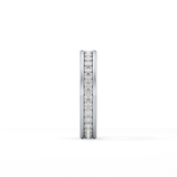 0.7 TCW Round Lab Grown Diamond Full Eternity Wedding Band