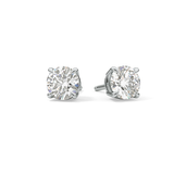 1 TCW Round Lab Grown Diamond Stud Earrings