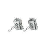 1 TCW Emerald Lab-Grown Diamond Stud Earrings