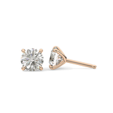 1 TCW Round Lab Grown Diamond Stud Earrings