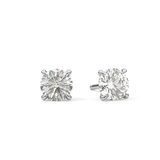 1 TCW Round Lab Grown Diamond Stud Earrings