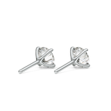1 TCW Round Lab Grown Diamond Stud Earrings