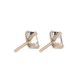 1 TCW Emerald Lab Grown Diamond Stud Earrings