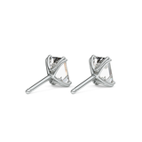 1 TCW Emerald Lab Grown Diamond Stud Earrings