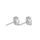 1 TCW Oval Lab Grown Diamond Stud Earrings