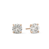 1 TCW Round Lab Grown Diamond Stud Earrings