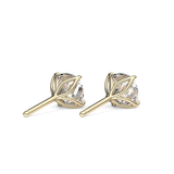 1 TCW Cushion Lab Grown Diamond Stud Earrings