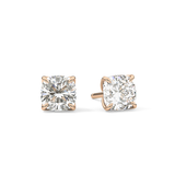 1 TCW Cushion Lab Grown Diamond Stud Earrings