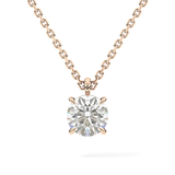 2 CT Round Lab-Grown Diamond Solitaire Necklace