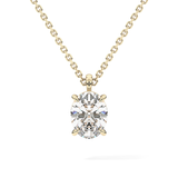 2 CT Oval Lab-Grown Diamond Solitaire Necklace
