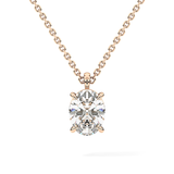 2 CT Oval Lab-Grown Diamond Solitaire Necklace